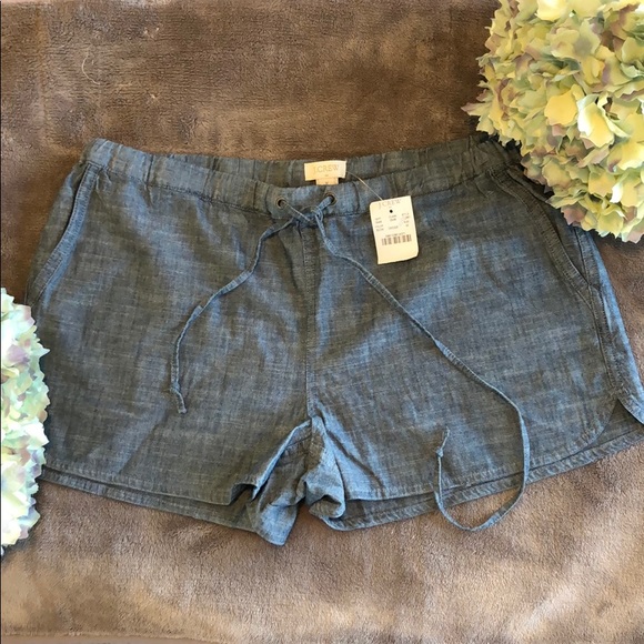 J. Crew Pants - NWT J Crew Chambray Shorts
